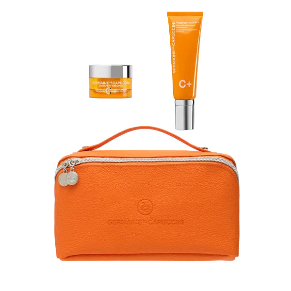 Set Antioxidant si Antirid Ochi si Fata cu  Vitamina C - Timexpert Radiance C+ Illuminating Antioxidant Emulsion 50ml + Illuminating Antioxidant Eye Contour 15ml Set - PP Germaine de Capuccini
