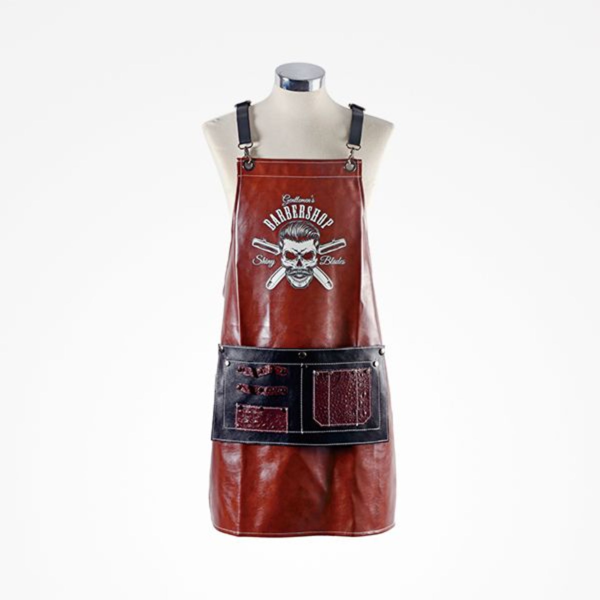 Sort pentru Frizeri sau Barberi cu buzunar in fata culoare maro
