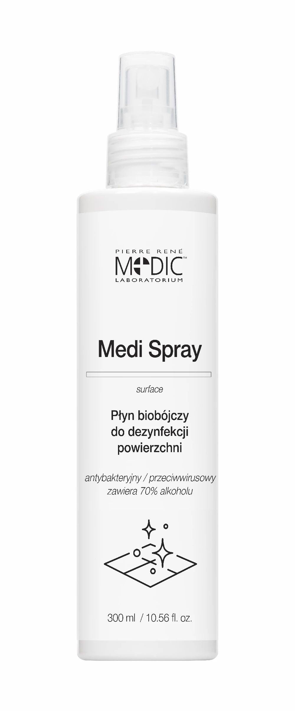 Spray pentru Dezinfectare Igienica - Antibacterian Spray 300ml - Medic - HNIcosmetice.ro