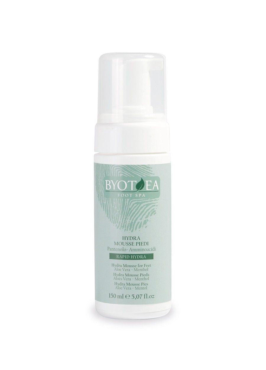 Spuma Hidratanta Pentru Picioare Cu Aloe Vera Si Mentol - Foot Spa - Hydra Mousse For Feet Aloe Vera Si Menthol 150ml - BYOTEA