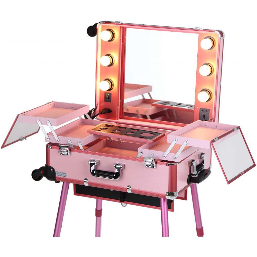 Statie Profesionala Pentru Make-Up - Ingrid Pink - Bifull - HNIcosmetice.ro