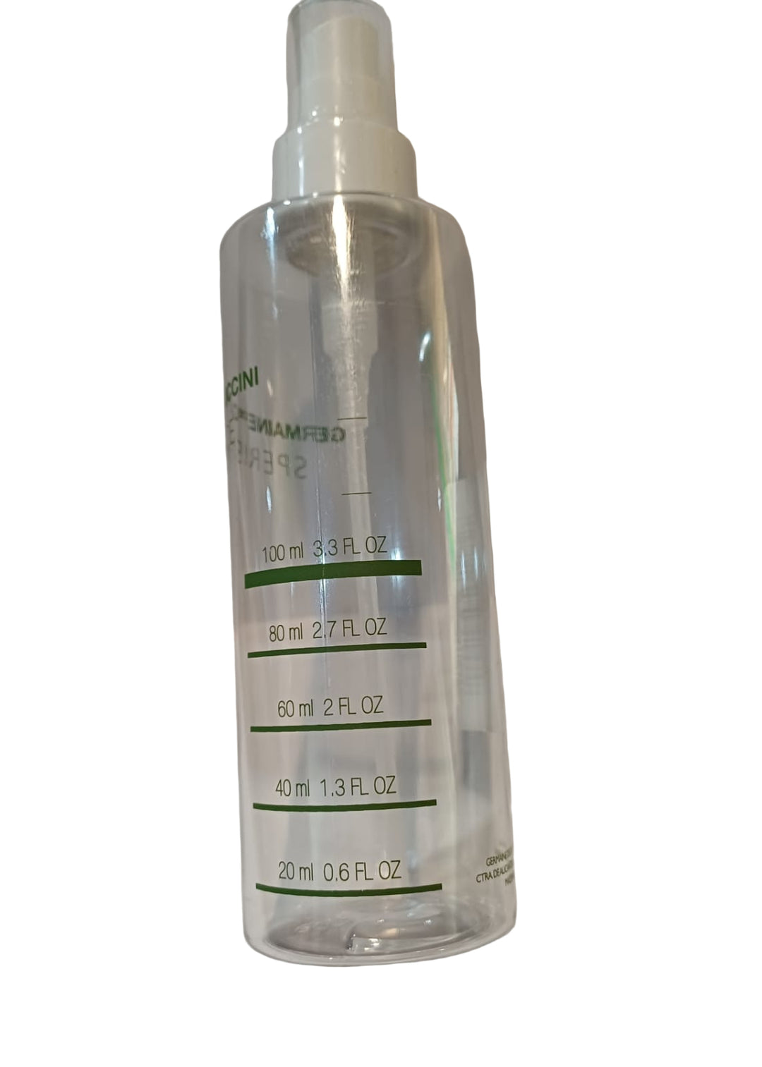 Sticla din Plastic Gradata tip Spray - Sperience Graduated Spray - AC Germaine de Capuccini