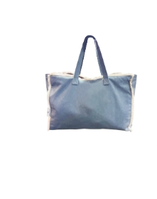 Geanta de Plaja Mare de Blugi - Timexpert Sun Feel The Sun Maxi Bag Blue 50cm/36cm - AC Germaine de Capuccini