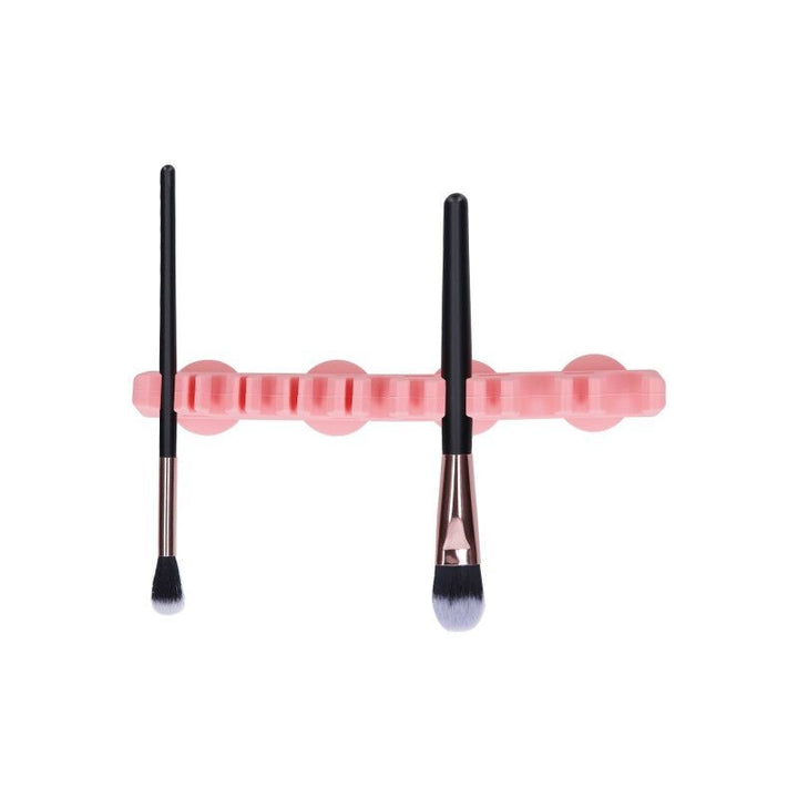 Suport pentru Uscat Pensule de Machiaj din Silicon - Make-up Brush Pink Drying - Mimo