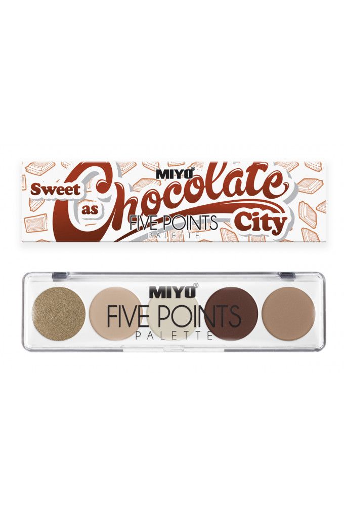 Sweet As Chocolate City Paleta Fard Pleoape Five Points Nr.22 - MIYO - HNIcosmetice.ro