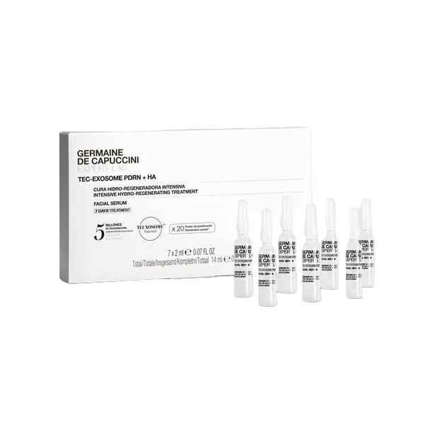 Tratament Intensiv De Hidratare si Regenerare Celulara cu Exozomi - Expert Lab Tec-Exosome PDRN+HA Facial Serum 7x2ml - PP Germaine de Capuccini