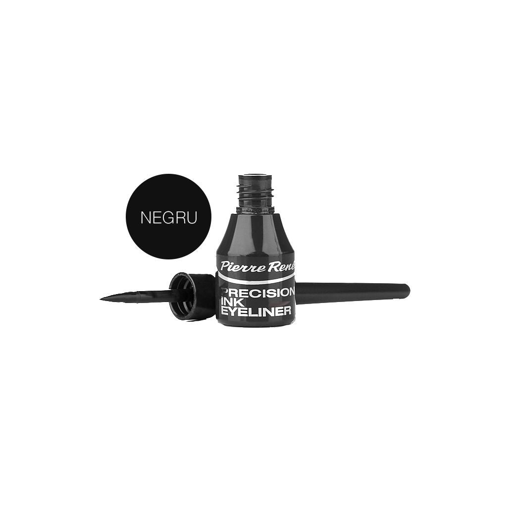Tus De Ochi Calimara Negru - Precision Ink Eyeliner Black 3ml - PIERRE RENE - HNIcosmetice.ro