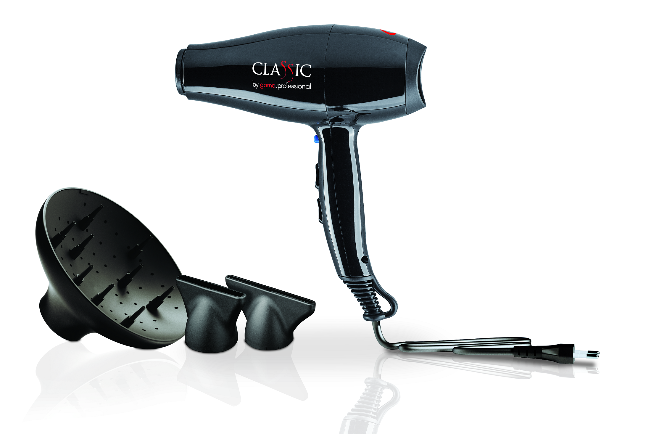 Uscator de Par - Classic Professional Black 2.200W - Ga.ma - HNIcosmetice.ro