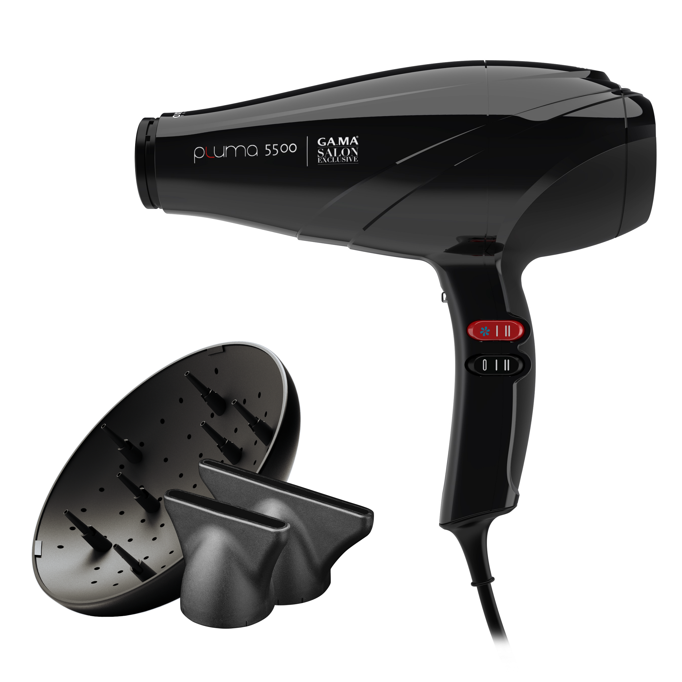 Uscator de Par - Pluma 5500 Oxy Active - Color Lock 2.400W - Ga.ma - HNIcosmetice.ro