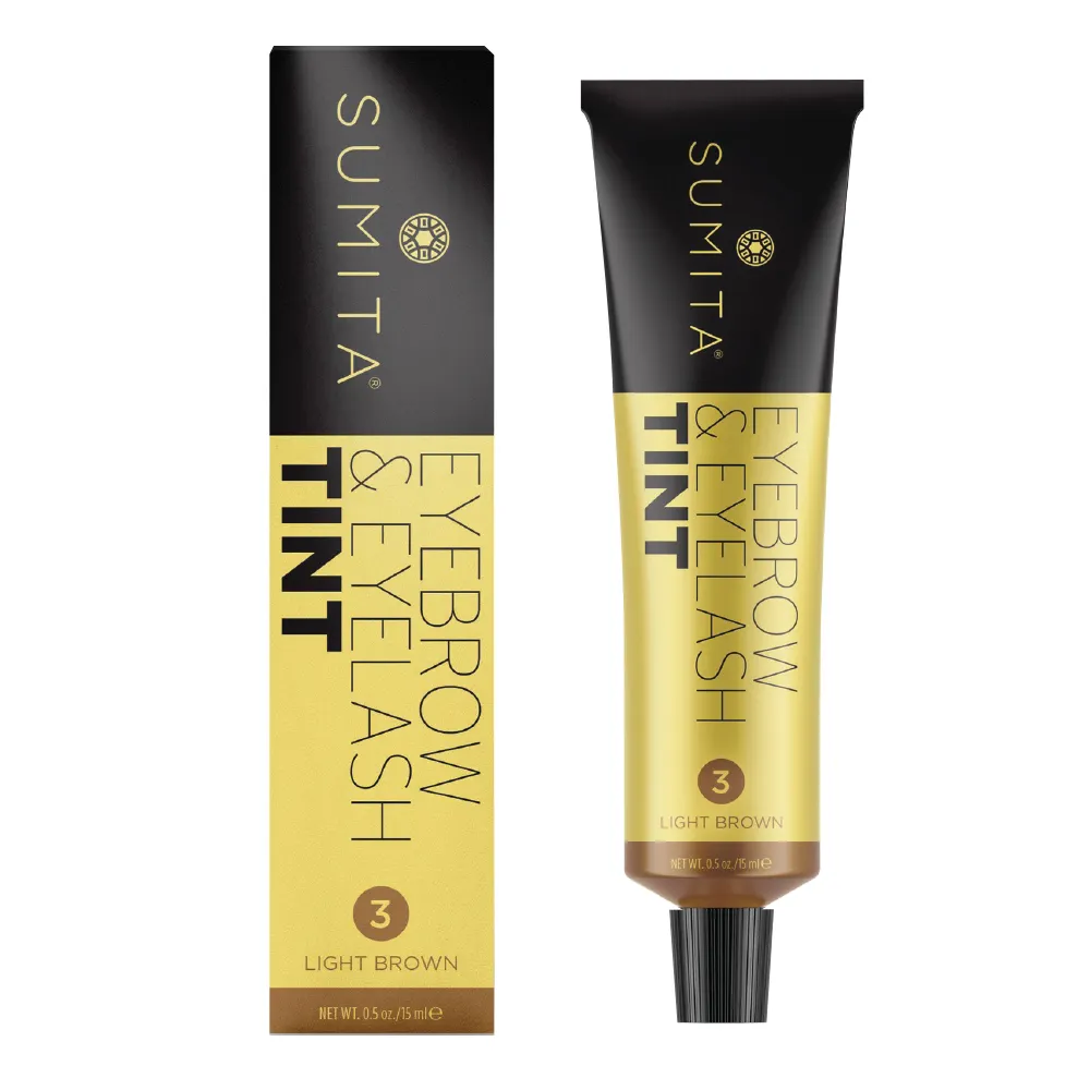 Vopsea de Gene si Sprancene - Eyebrow&Eyelash Tint 3.Light Brown - Sumita - HNIcosmetice.ro