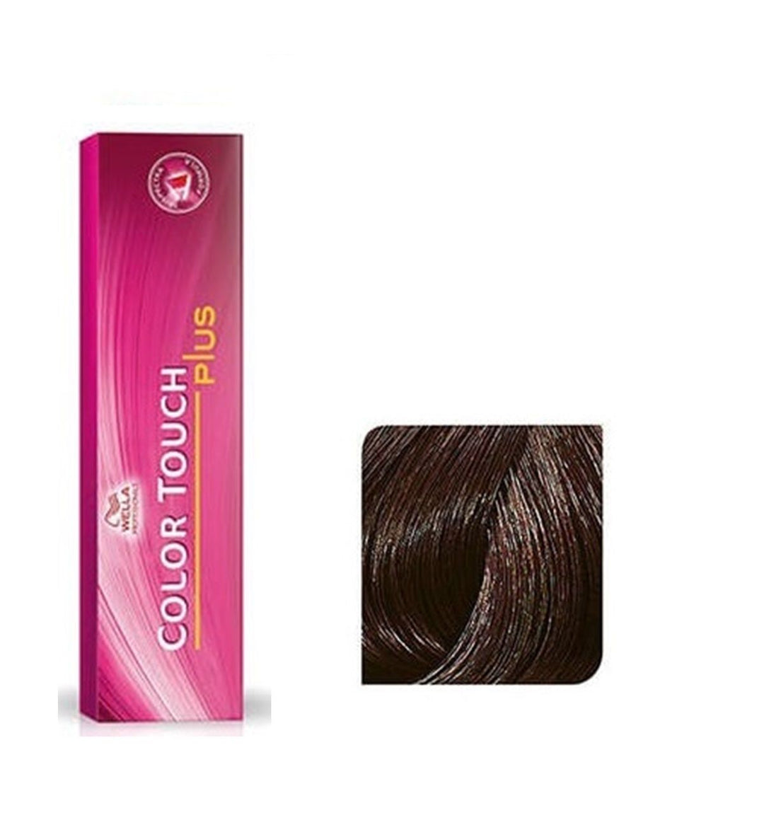 Vopsea de Par 44/05 Demi-permanenta - Color Touch Plus Castaniu Mahon Intens Mediu - Wella - HNIcosmetice.ro