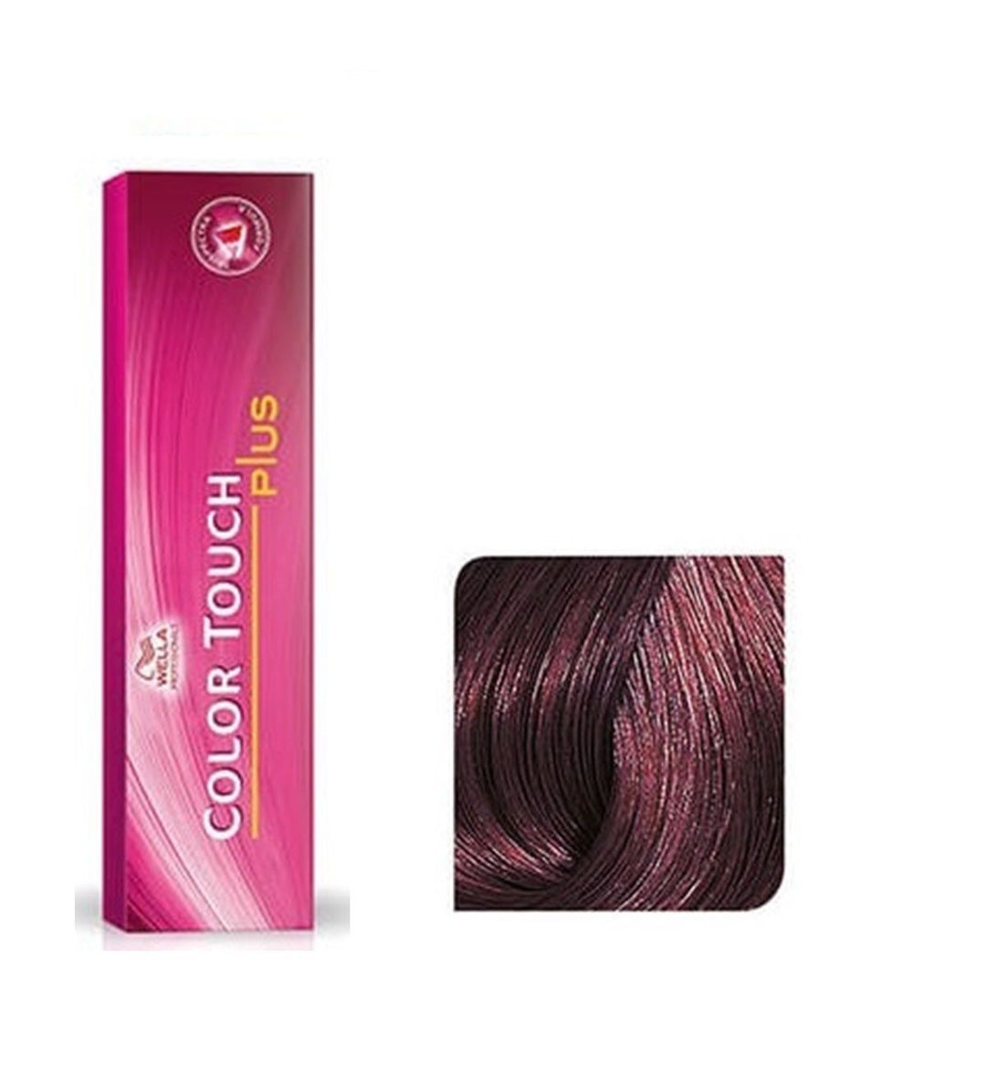 Vopsea de Par 55/05 Demi-permanenta - Color Touch Plus Castaniu Mahon Intens Deschis - Wella - HNIcosmetice.ro