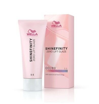 Vopsea de Par 00/89 Demi-permanenta - Shinefinity Zero Lift Glaze Albastru 60ml - Wella