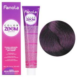 Vopsea de Par 5.2 Permanenta - Color Zoom 10 Minute Castaniu Violet Deschis 100ml - Fanola