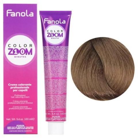 Vopsea de Par 7.0 Permanenta - Color Zoom 10 Minute Blond 100ml - Fanola - HNIcosmetice.ro