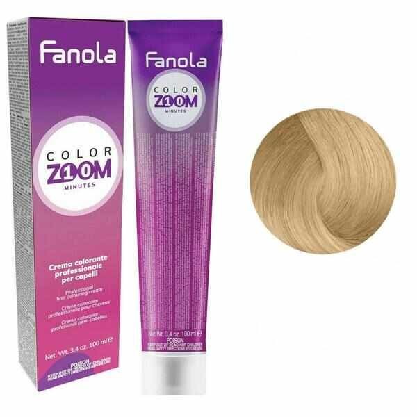 Vopsea de Par 7.11 Permanenta - Color Zoom 10 Minute Blond Cenusiu Intens 100 ml - Fanola - HNIcosmetice.ro