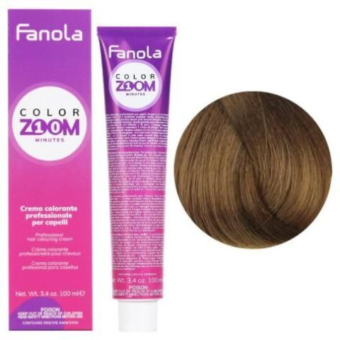 Vopsea de Par 8.3 Permanenta - Color Zoom 10 Minute Blond Auriu Deschis 100ml - Fanola - HNIcosmetice.ro