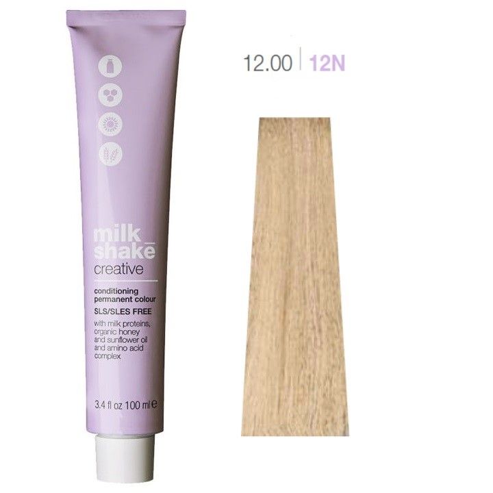 Vopsea de Par 12.00/12N Permanenta - Creative Conditioning Permanent Colour Natural  - Milk Shake