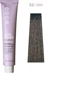 Vopsea de Par 3.0/3NN Permanenta - Creative Conditioning Permanent Colour Castaniu Inchis - Milk Shake