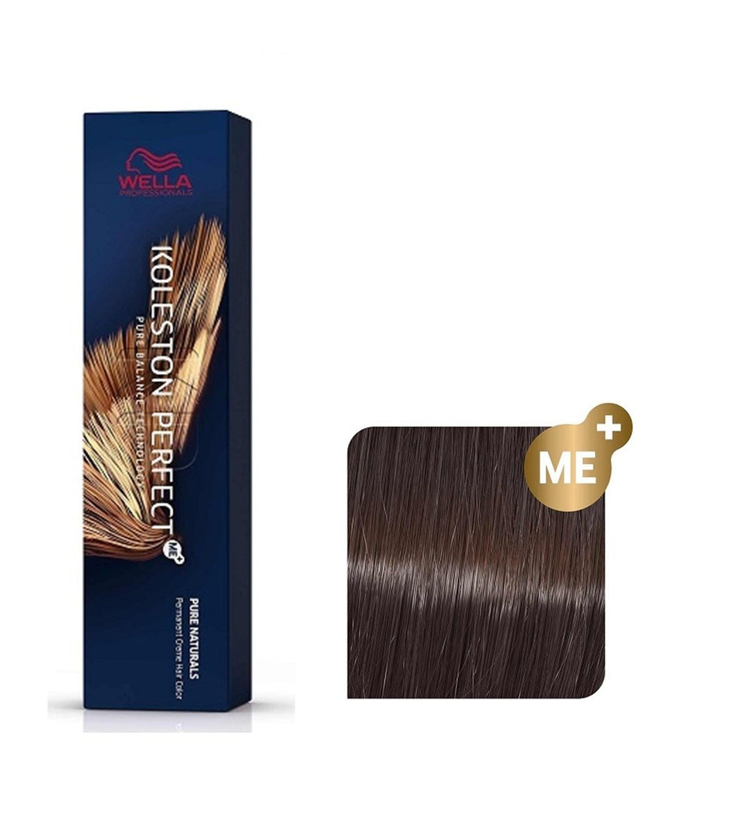 Vopsea de Par 5/77 Permanenta - Deep Browns Koleston Perfect Me+ Castaniu Maro Intens Deschis  - Wella