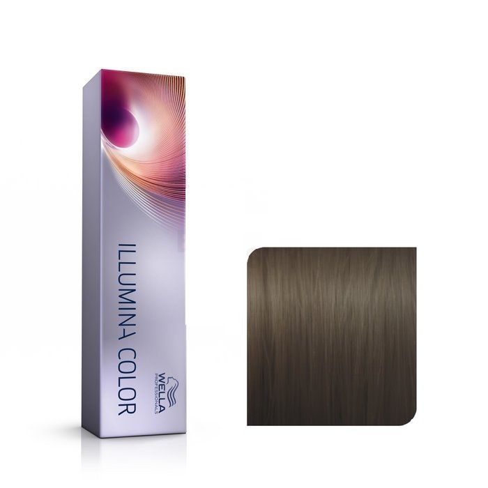 Vopsea de Par 5/81 Permanenta - Illumina Color Castaniu Deschis Albastru Cenusiu - Wella