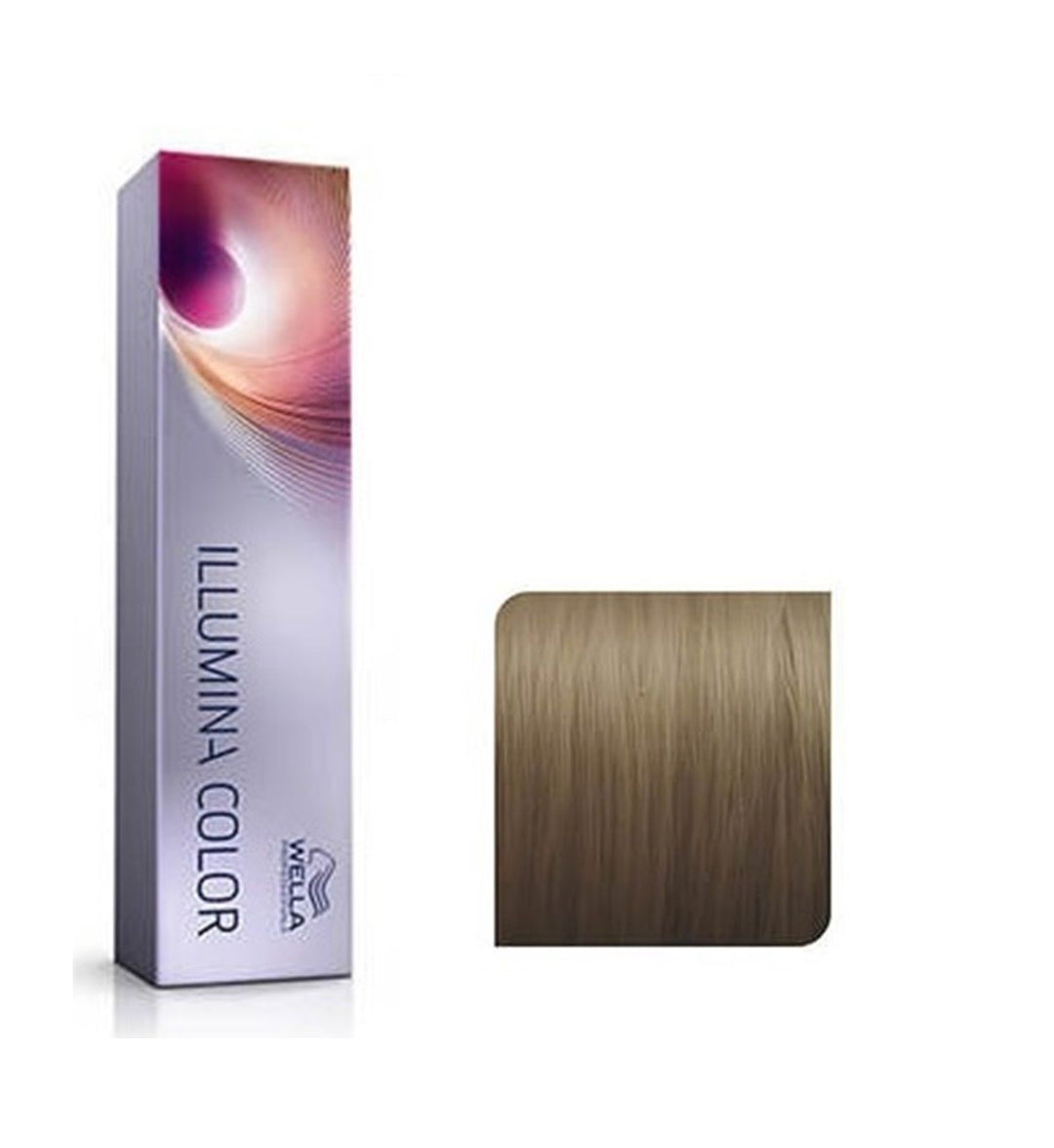 Vopsea de Par 7/31 Permanenta - Illumina Color Blond Cenusiu Auriu Mediu - Wella