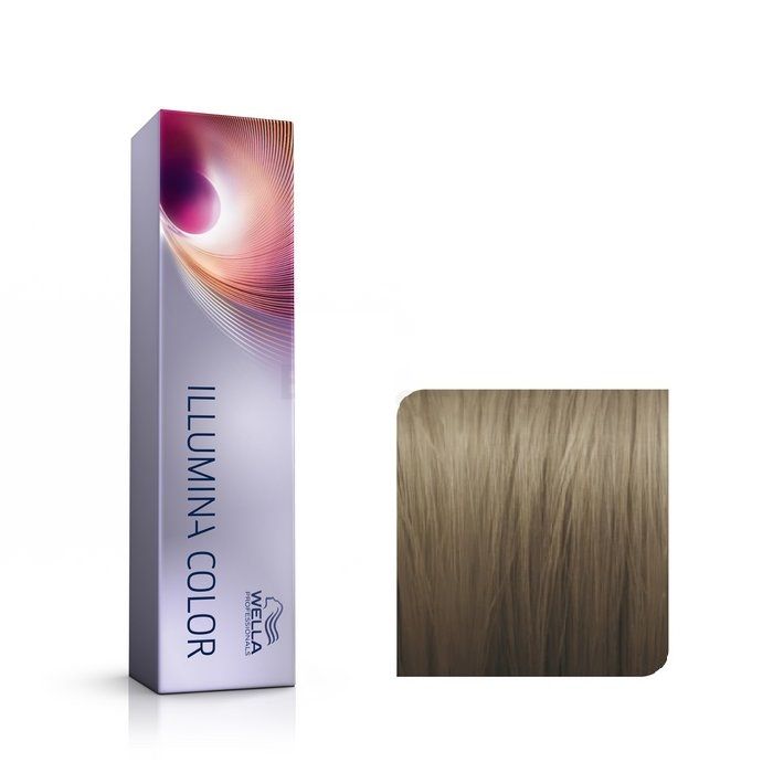 Vopsea de Par 7/81 Permanenta - Illumina Color Blond Mediu Albastru Cenusiu 60ml - Wella - HNIcosmetice.ro