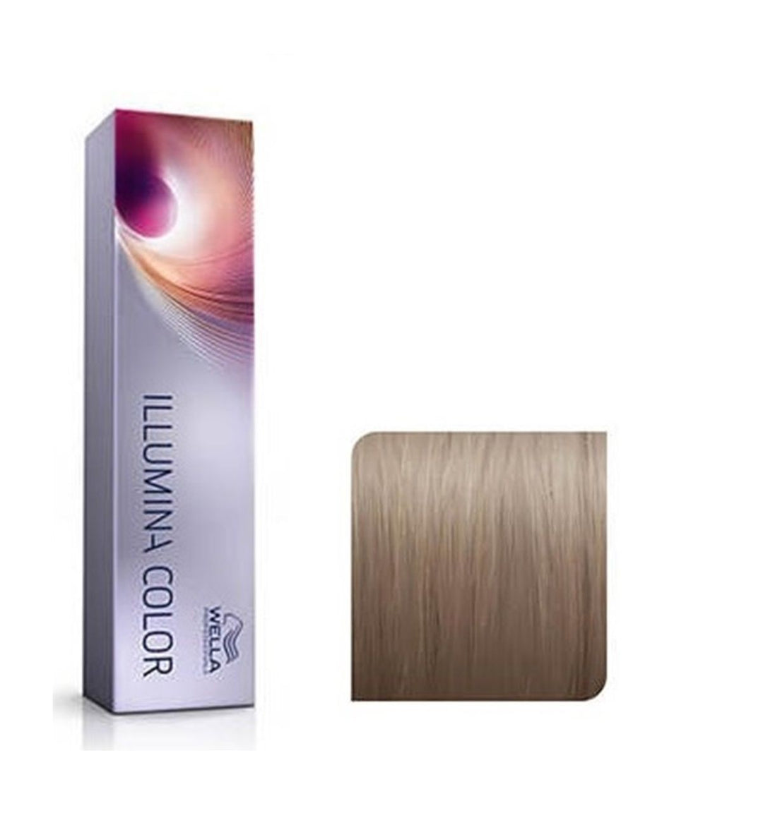 Vopsea de Par 8/13 Permanenta - Illumina Color Blond Cenusiu Auriu Deschis - Wella