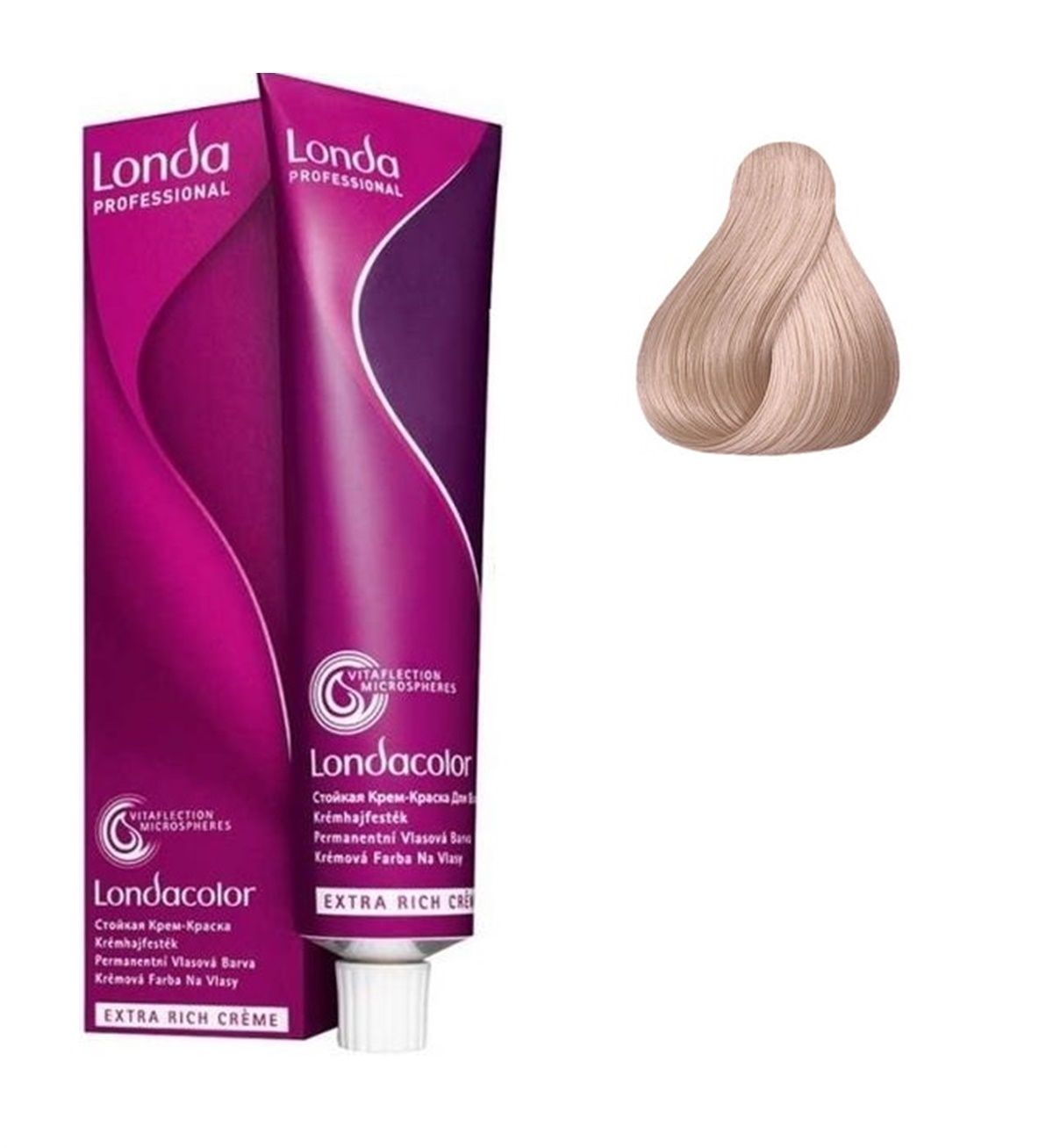 Vopsea de Par 10/65 Permanenta - Londacolor Blond Cenusiu Violet Rose - Londa - HNIcosmetice.ro