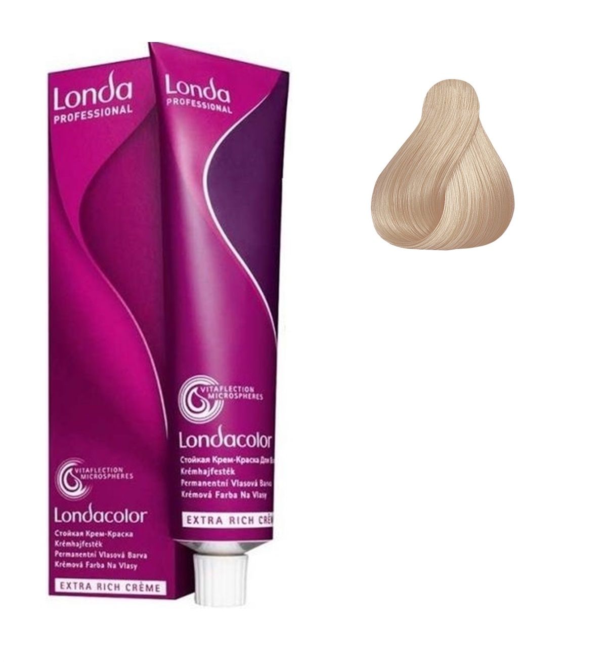 Vopsea de Par 12/16 Permanenta - Londacolor Blond Cenusiu Violet Intens - Londa - HNIcosmetice.ro