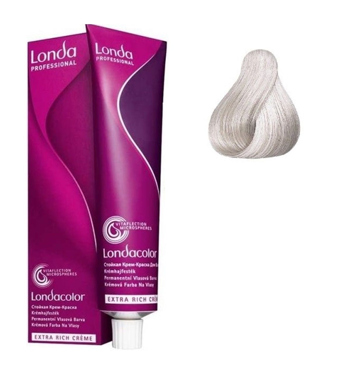 Vopsea de Par 12/96 Permanenta - Londacolor Blond Violet Perlat Intens - Londa - HNIcosmetice.ro