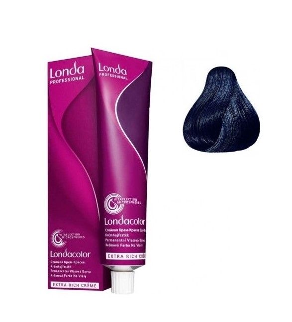 Vopsea de Par 2/8 Permanenta - Londacolor Negru Perlat - Londa