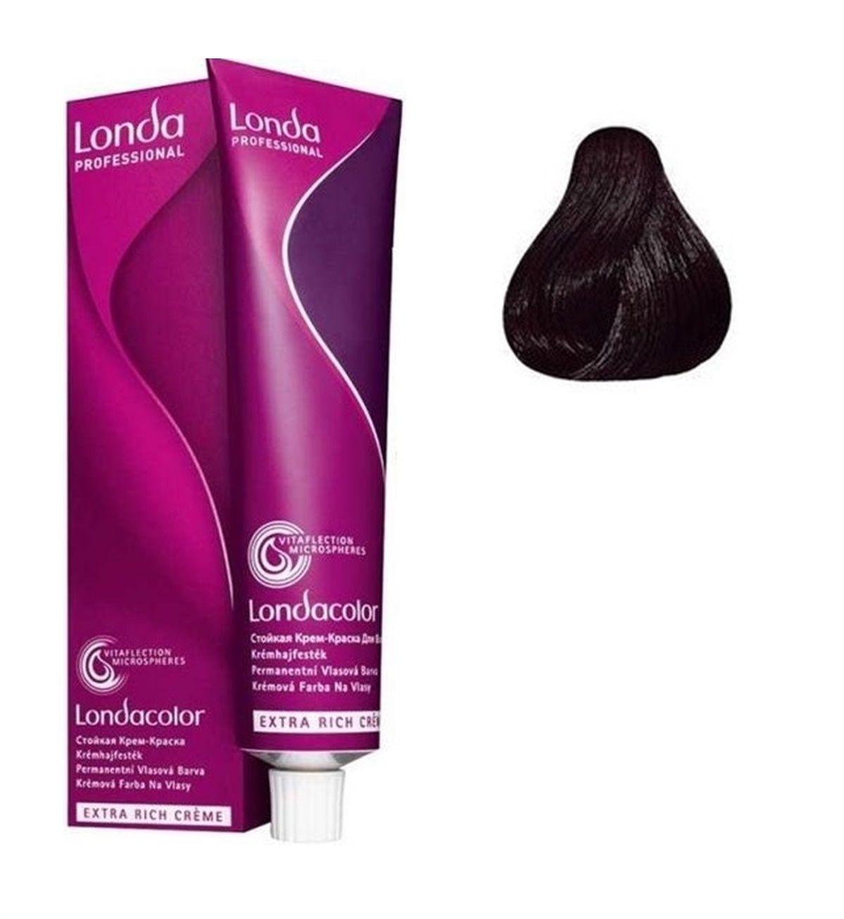 Vopsea de Par 4/77 Permanenta - Londacolor Castaniu Maro Intens Mediu - Londa - HNIcosmetice.ro