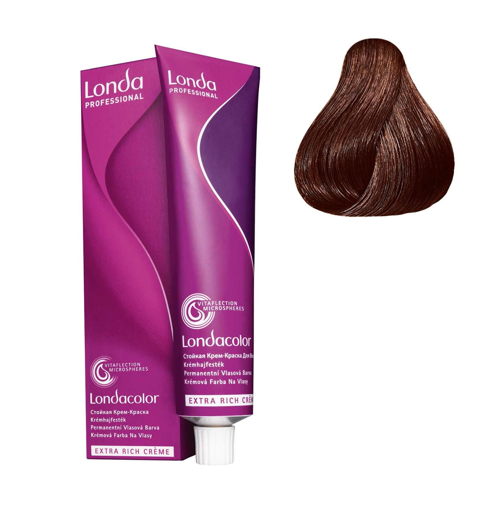 Vopsea de Par 5/37 Permanenta - Londacolor Castaniu Auriu Maro Deschis - Londa - HNIcosmetice.ro