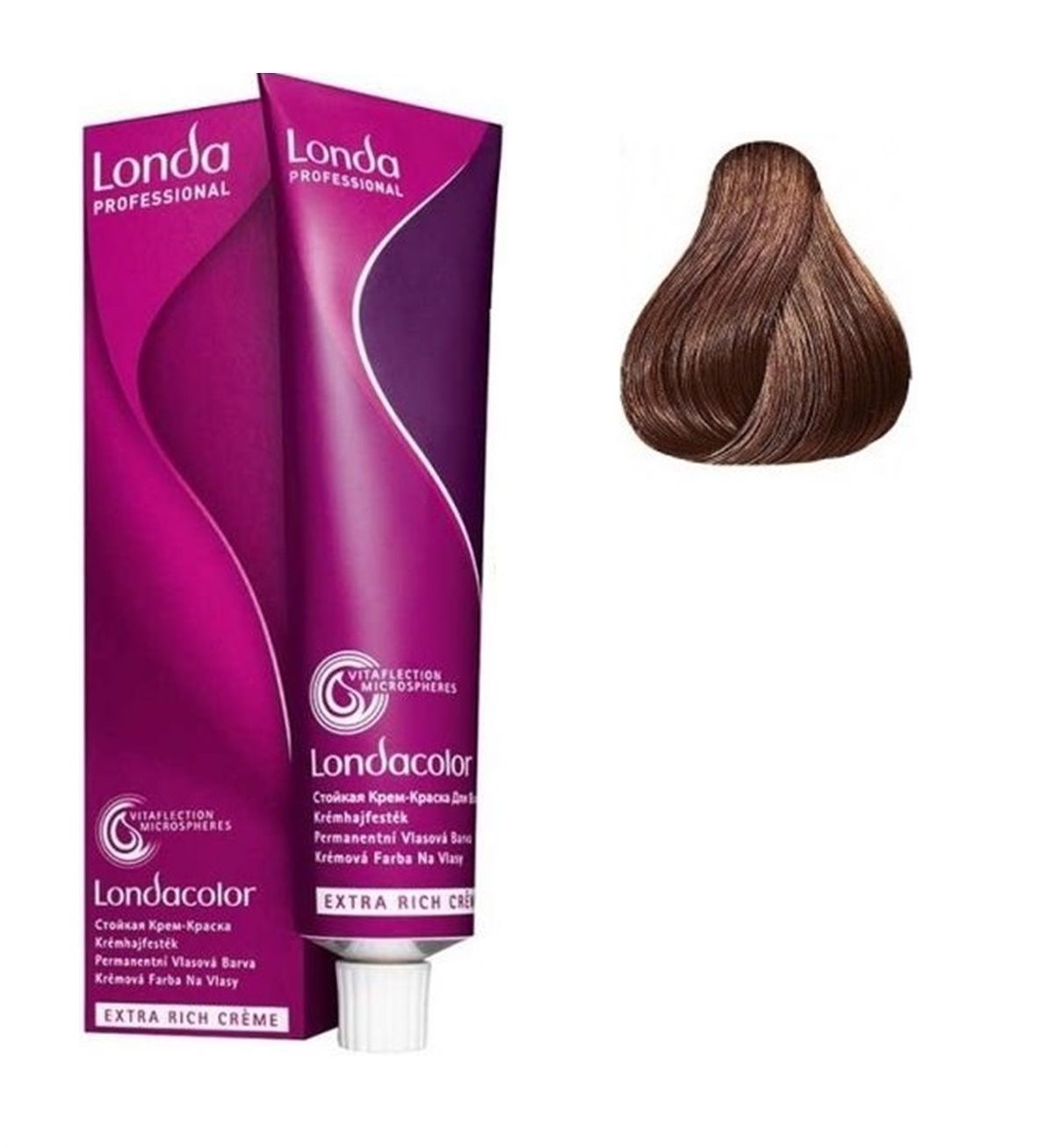 Vopsea de Par 5/4 Permanenta - Londacolor Castaniu Aramiu Deschis - Londa - HNIcosmetice.ro
