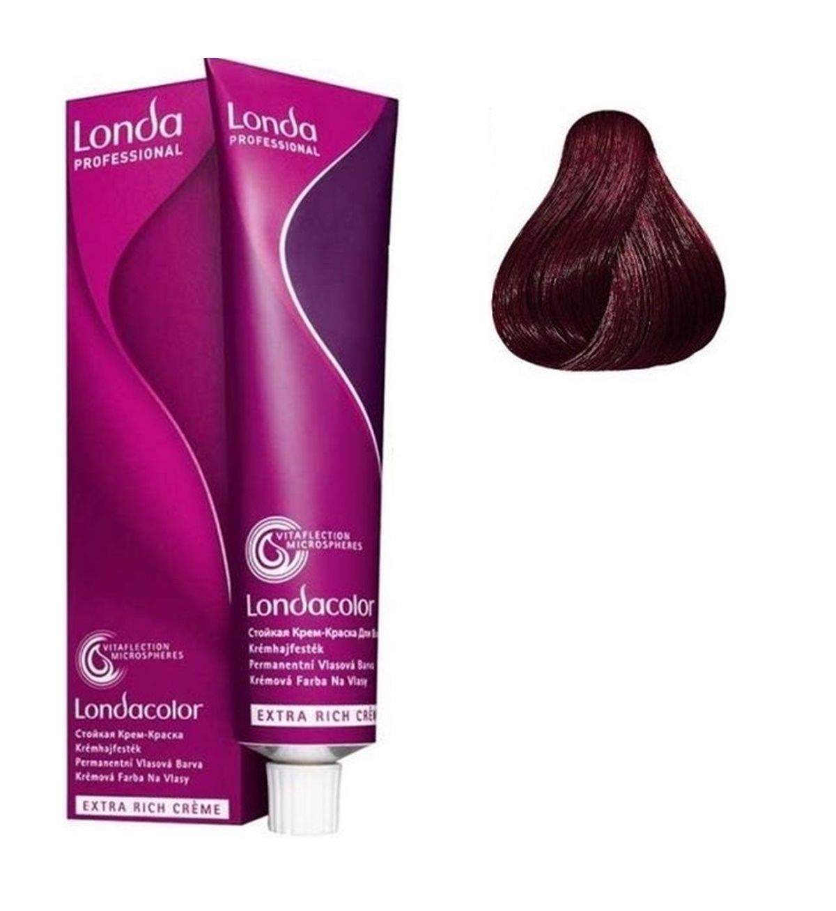 Vopsea de Par 5/5 Permanenta - Londacolor Castaniu Roscat Deschis - Londa - HNIcosmetice.ro
