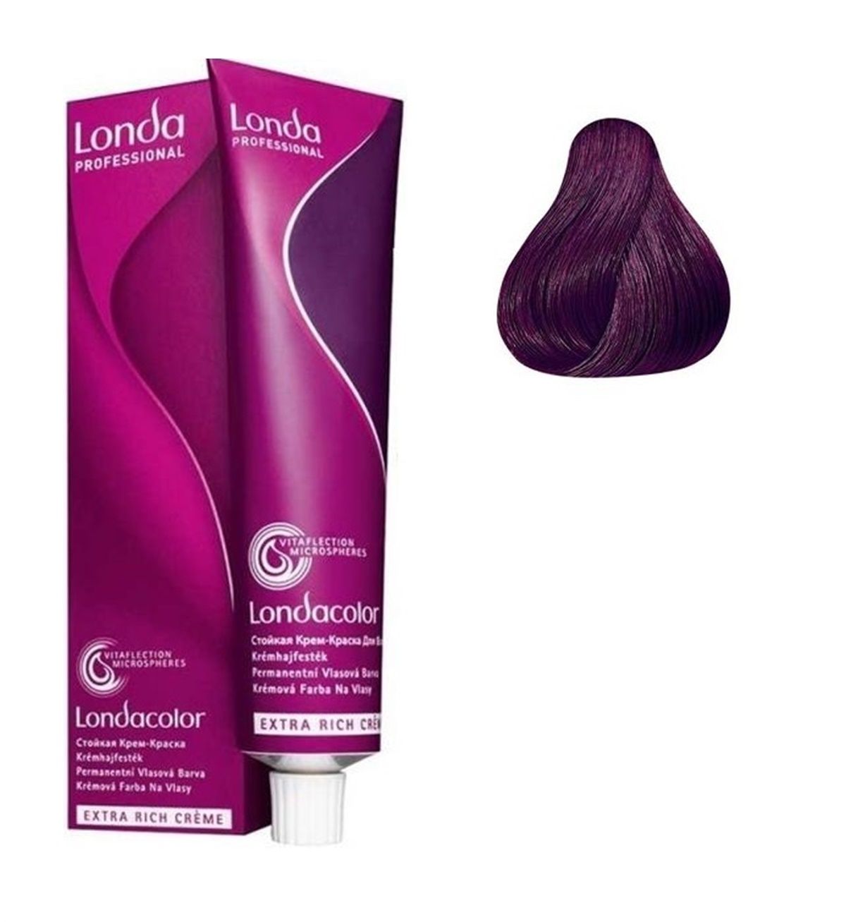 Vopsea de Par 5/6 Permanenta - Londacolor Castaniu Violet Deschis - Londa - HNIcosmetice.ro