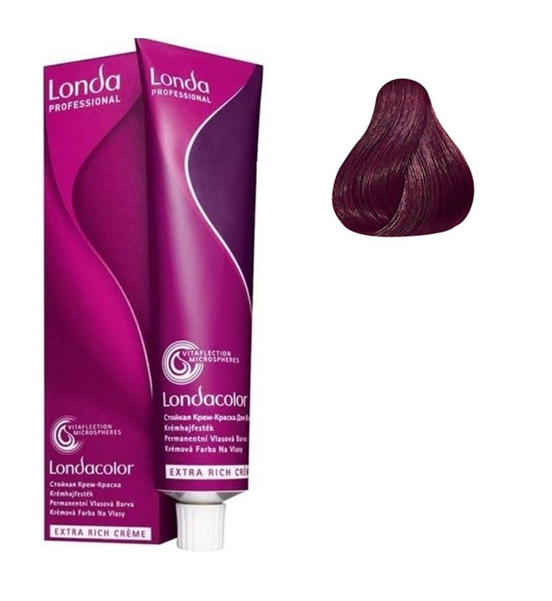 Vopsea de Par 5/65 Permanenta - Londacolor Castaniu Roscat Violet Deschis - Londa