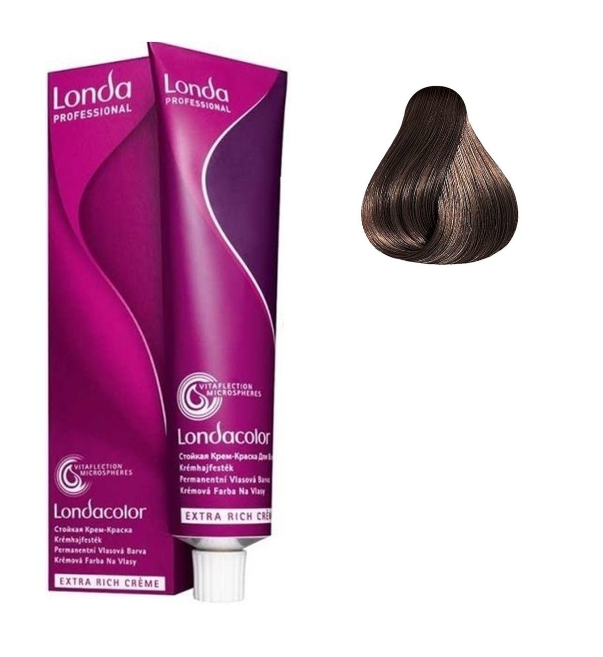 Vopsea de Par 6/7 Permanenta - Londacolor Blond Castaniu Natural Inchis - Londa - HNIcosmetice.ro