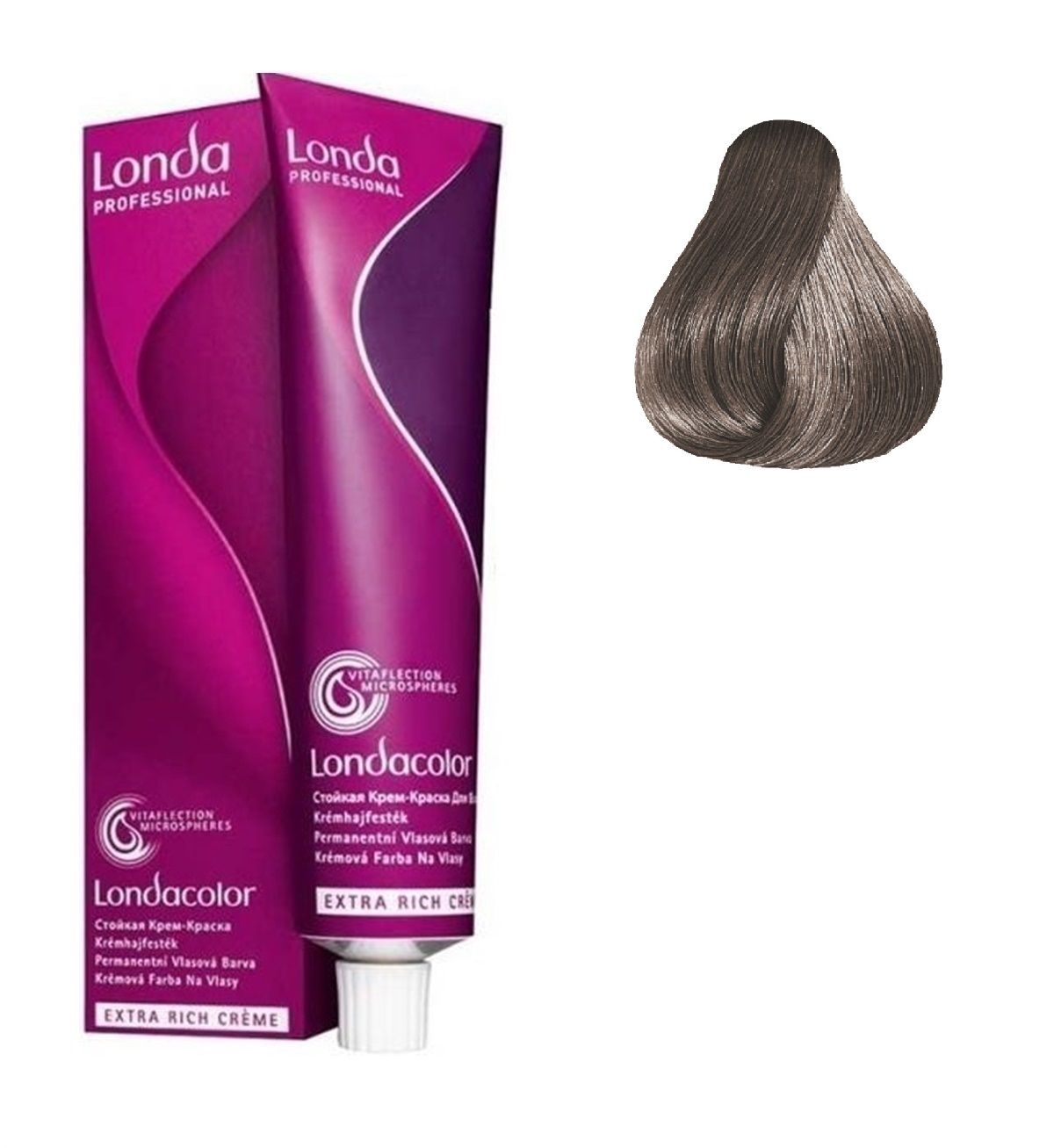 Vopsea de Par 6/81 Permanenta - Londacolor Blond Inchis Albastrui Cenusiu - Londa - HNIcosmetice.ro