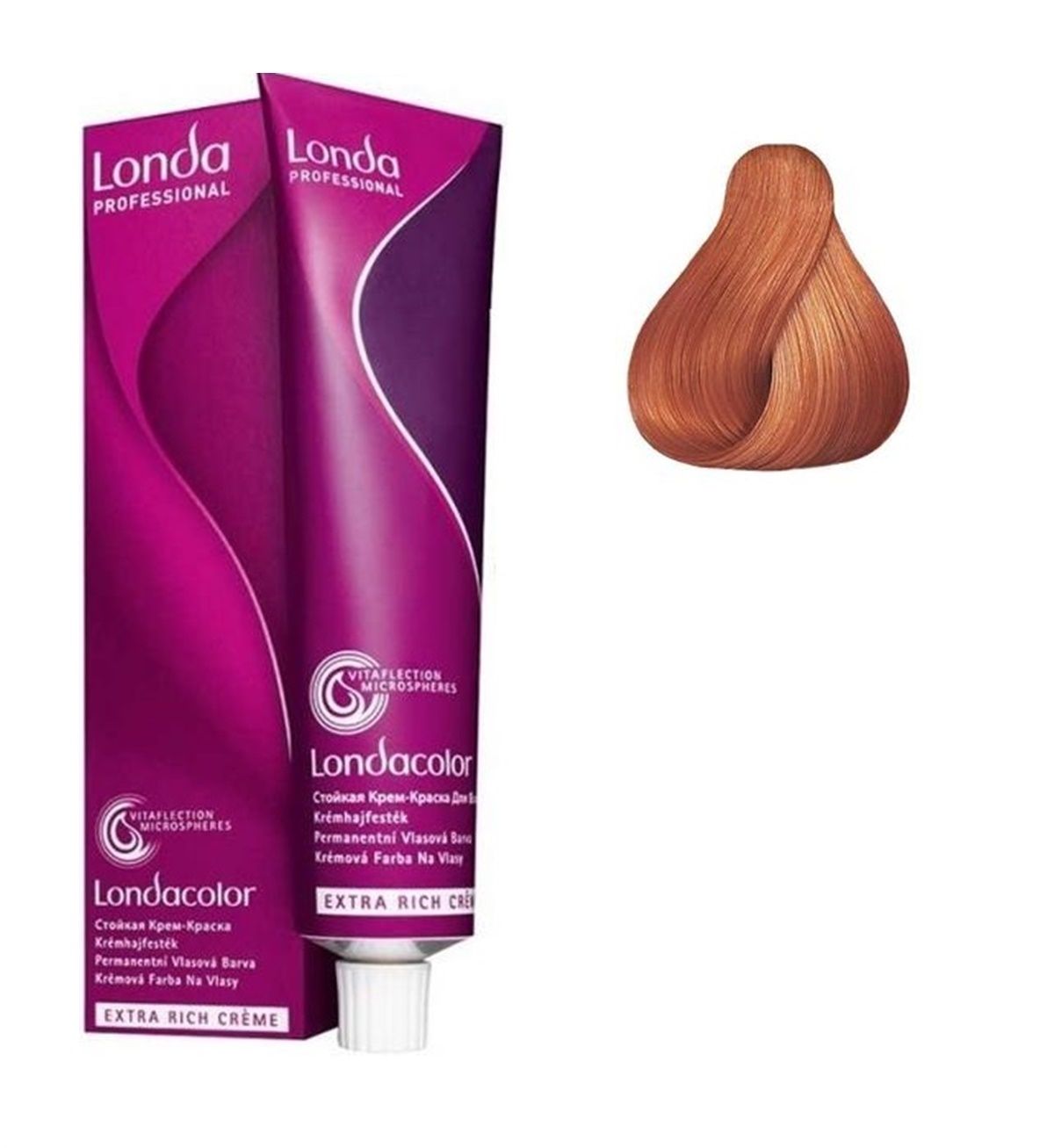 Vopsea de Par 7/43 Permanenta - Londacolor Blond Cupru Auriu Mediu - Londa - HNIcosmetice.ro