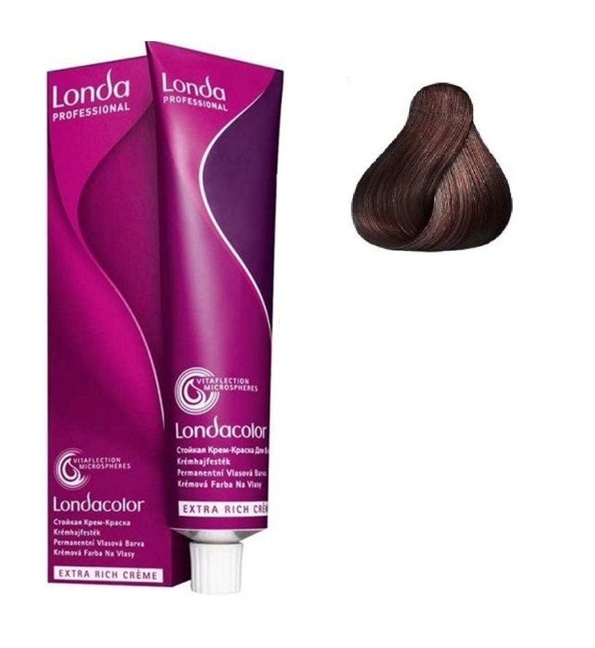 Vopsea de Par 7/75 Permanenta - Londacolor Blond Maro Roscat Mediu - Londa - HNIcosmetice.ro