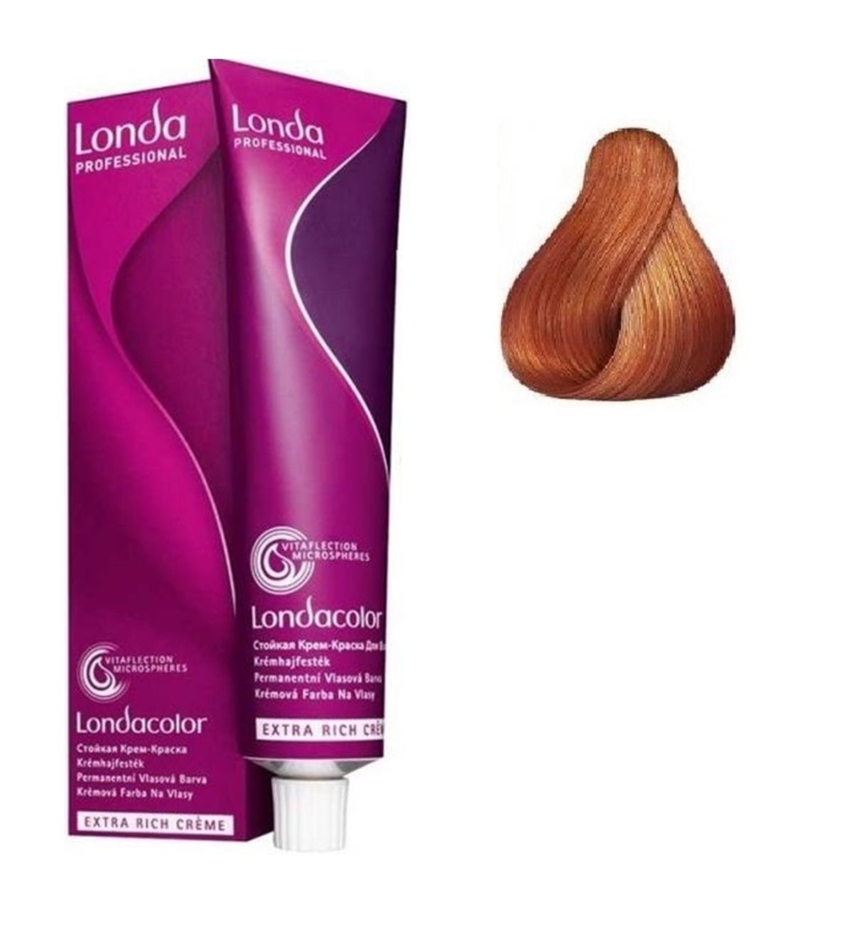 Vopsea de Par 8/34 Permanenta - Londacolor Blond Auriu Aramiu Deschis - Londa - HNIcosmetice.ro