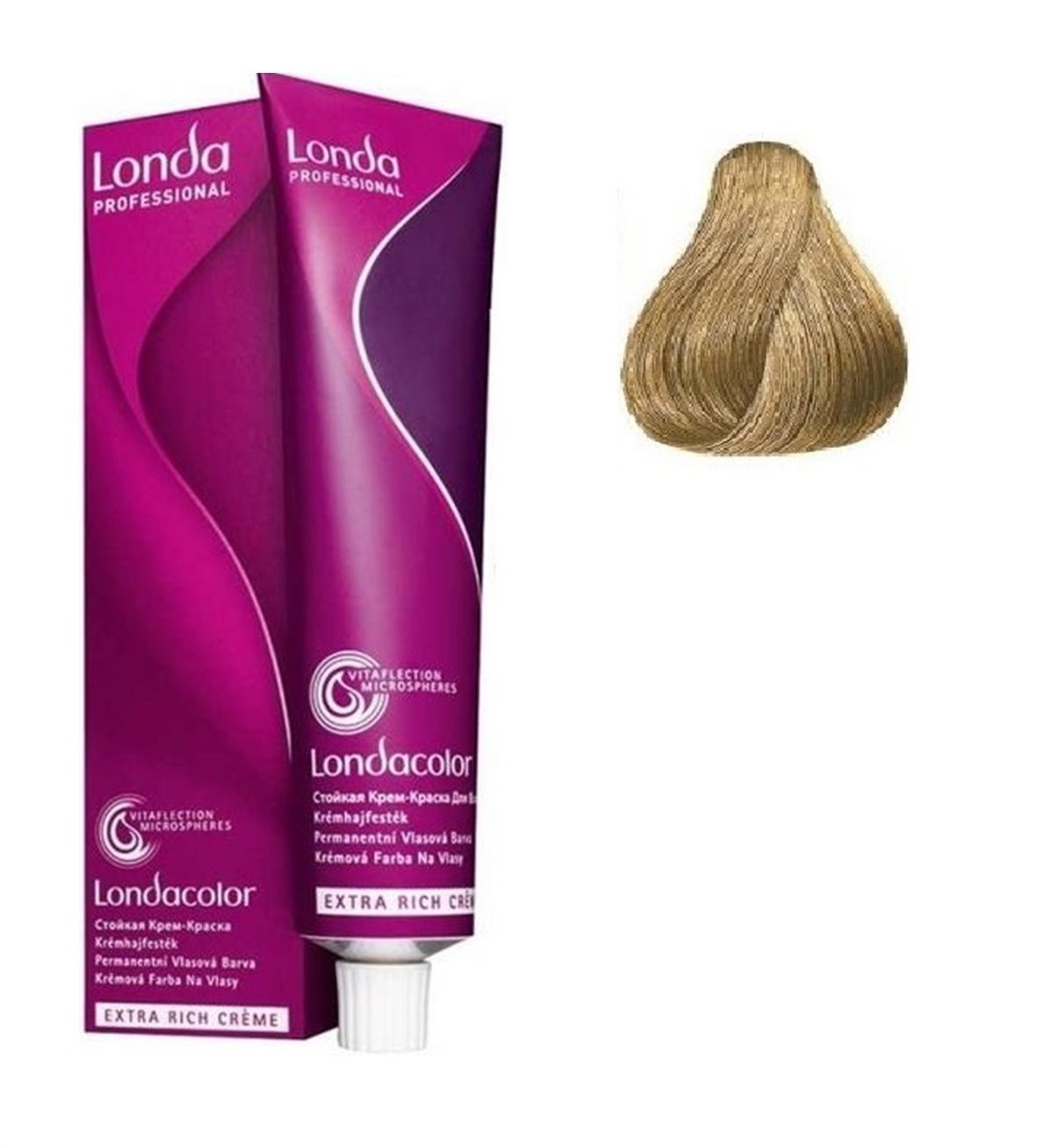 Vopsea de Par 8/38 Permanenta - Londacolor Blond Auriu Perlat Deschis - Londa - HNIcosmetice.ro