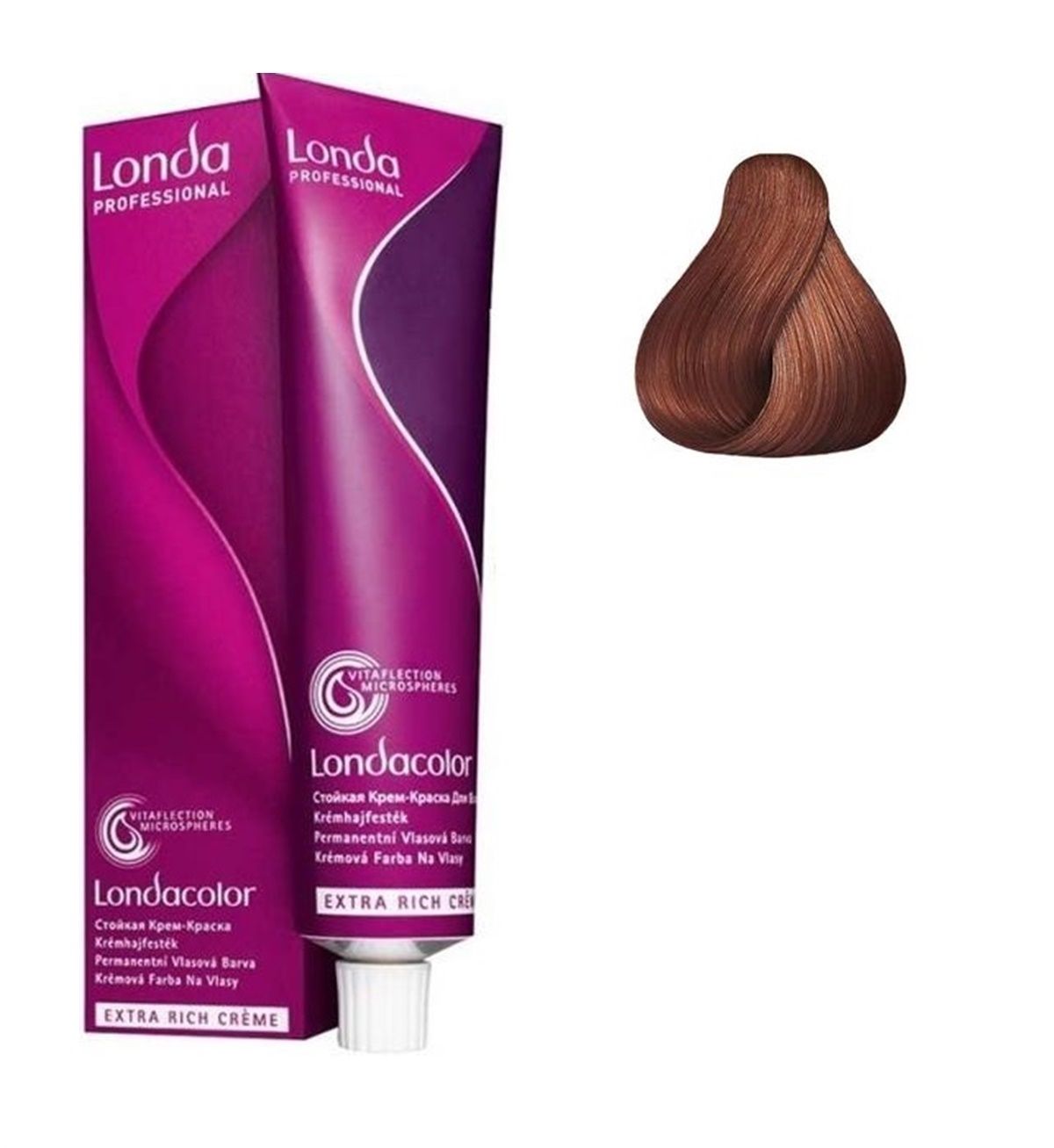 Vopsea de Par 8/41 Permanenta - Londacolor Blond Cupru Cenusiu Deschis - Londa - HNIcosmetice.ro