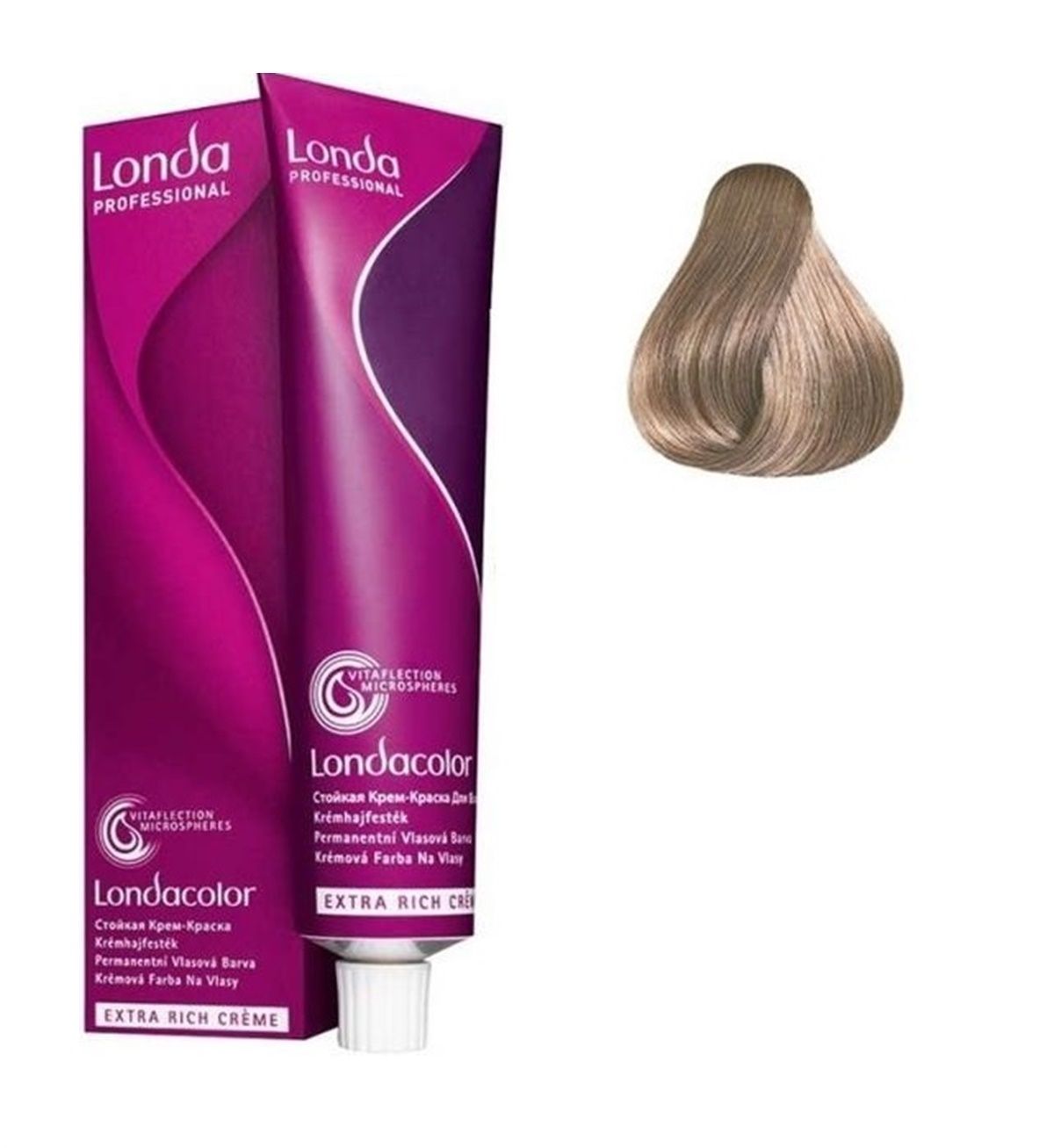 Vopsea de Par 9/16 Permanenta - Londacolor Blond Cenusiu Violet Luminos - Londa - HNIcosmetice.ro