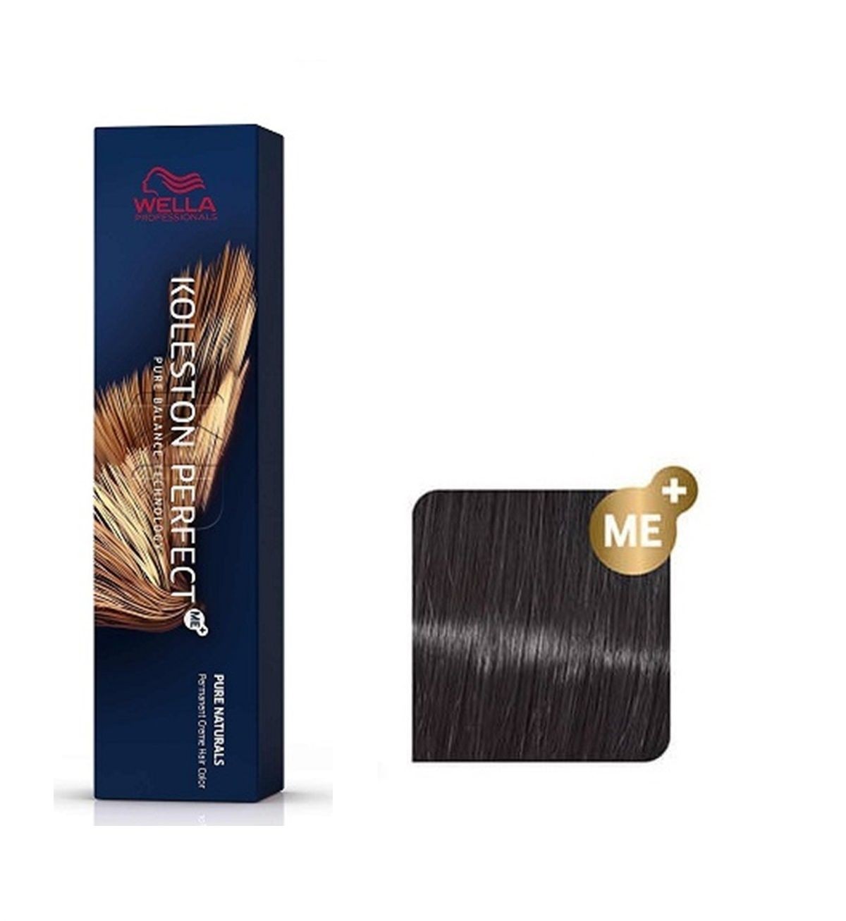 Vopsea de Par 33/0 Permanenta - Pure Naturals Koleston Perfect Me+ Castaniu Intens Inchis - Wella - HNIcosmetice.ro