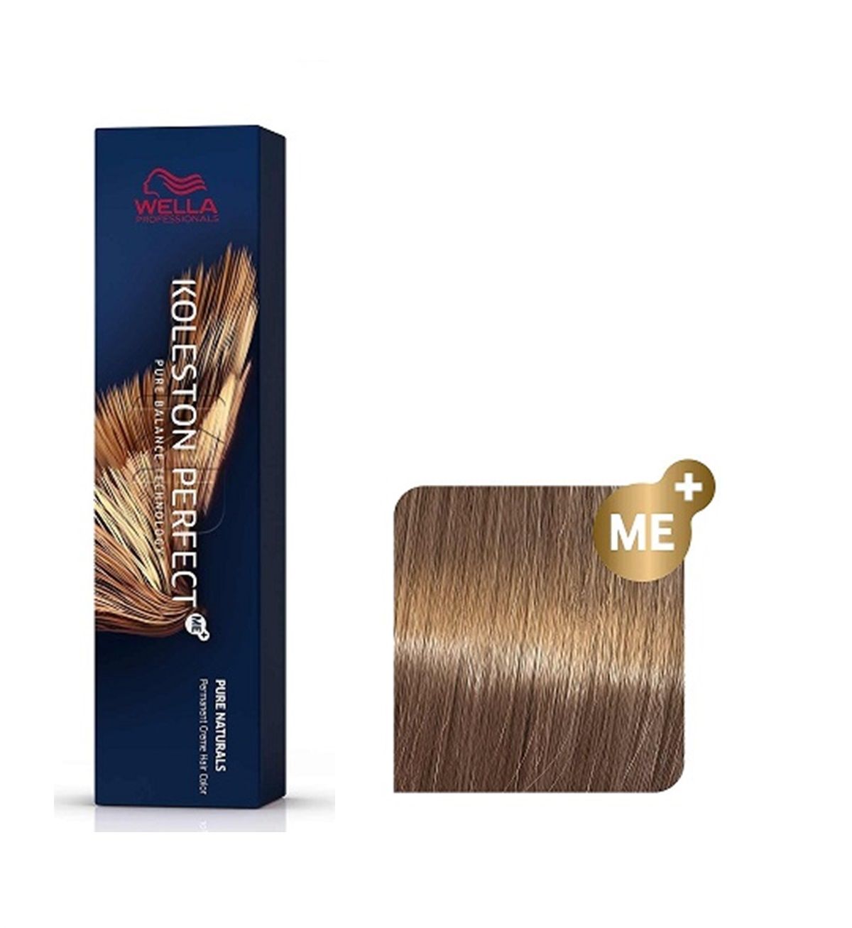 Vopsea de Par 8/03 Permanenta - Pure Naturals Koleston Perfect Me+ Blond Auriu Natural Deschis - Wella - HNIcosmetice.ro