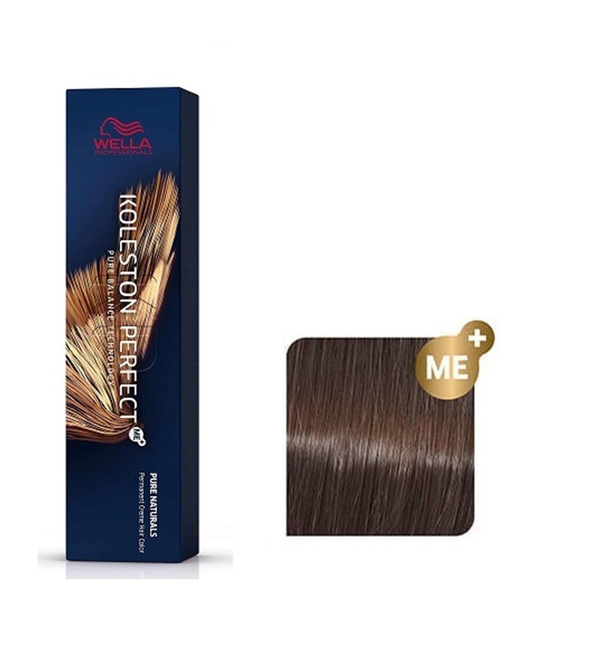 Vopsea de Par 5/3 Permanenta - Rich Naturals Koleston Perfect Me+ Castaniu Auriu Deschis - Wella - HNIcosmetice.ro