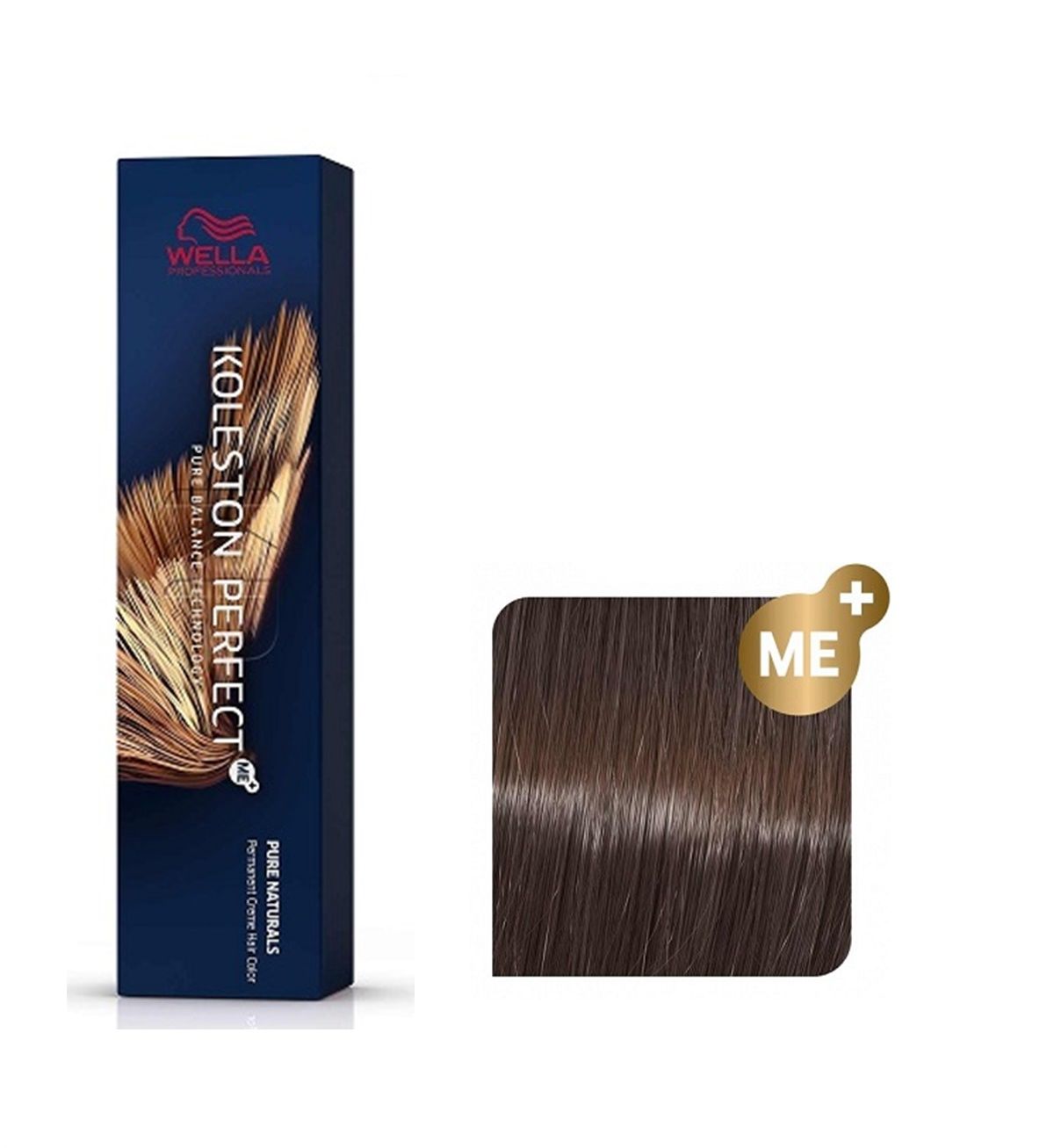 Vopsea de Par 5/37 Permanenta - Rich Naturals Koleston Perfect Me+ Castaniu Auriu Maro Deschis - Wella - HNIcosmetice.ro